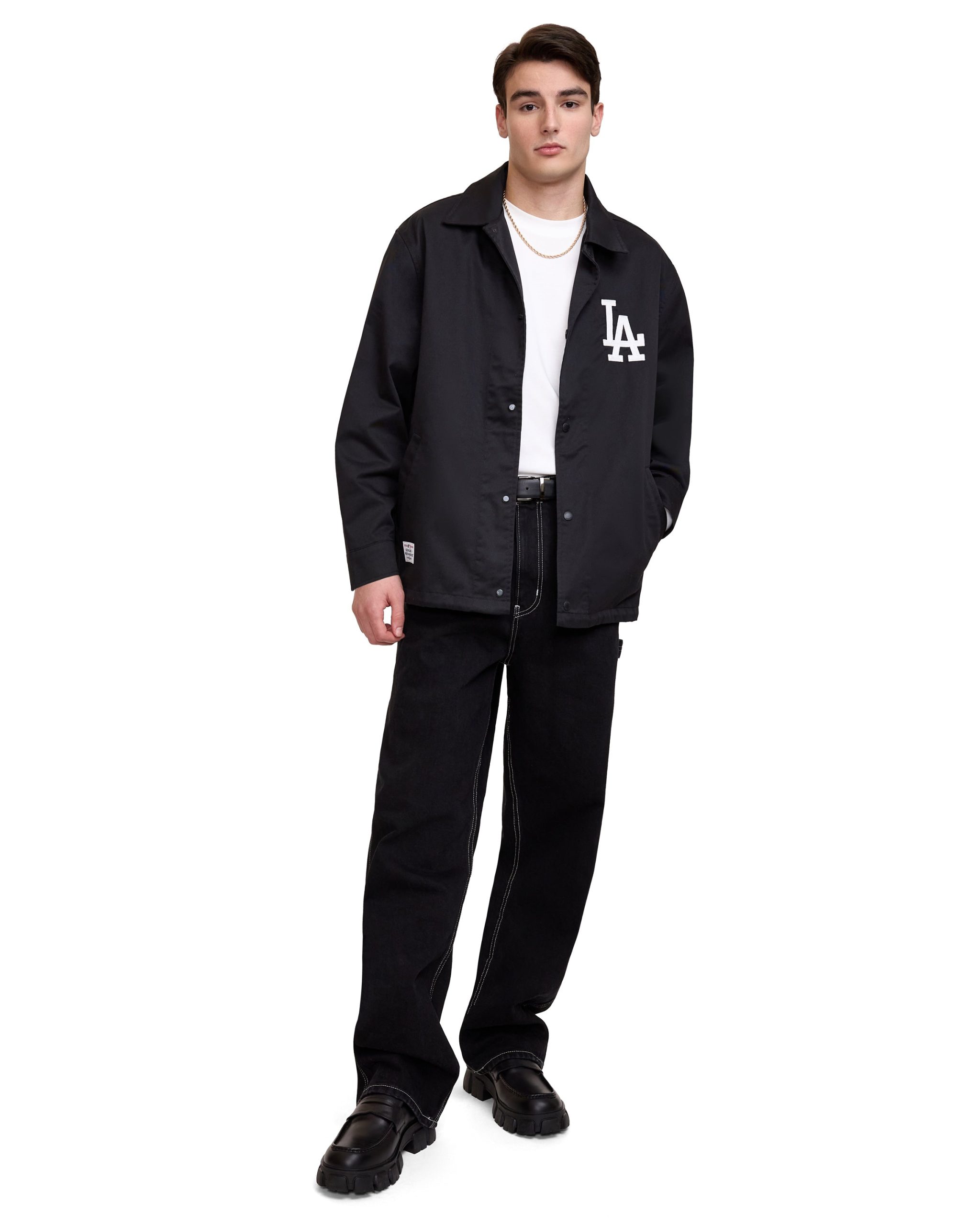 Los Angeles Dodgers Black Coach Jacket - Image 7