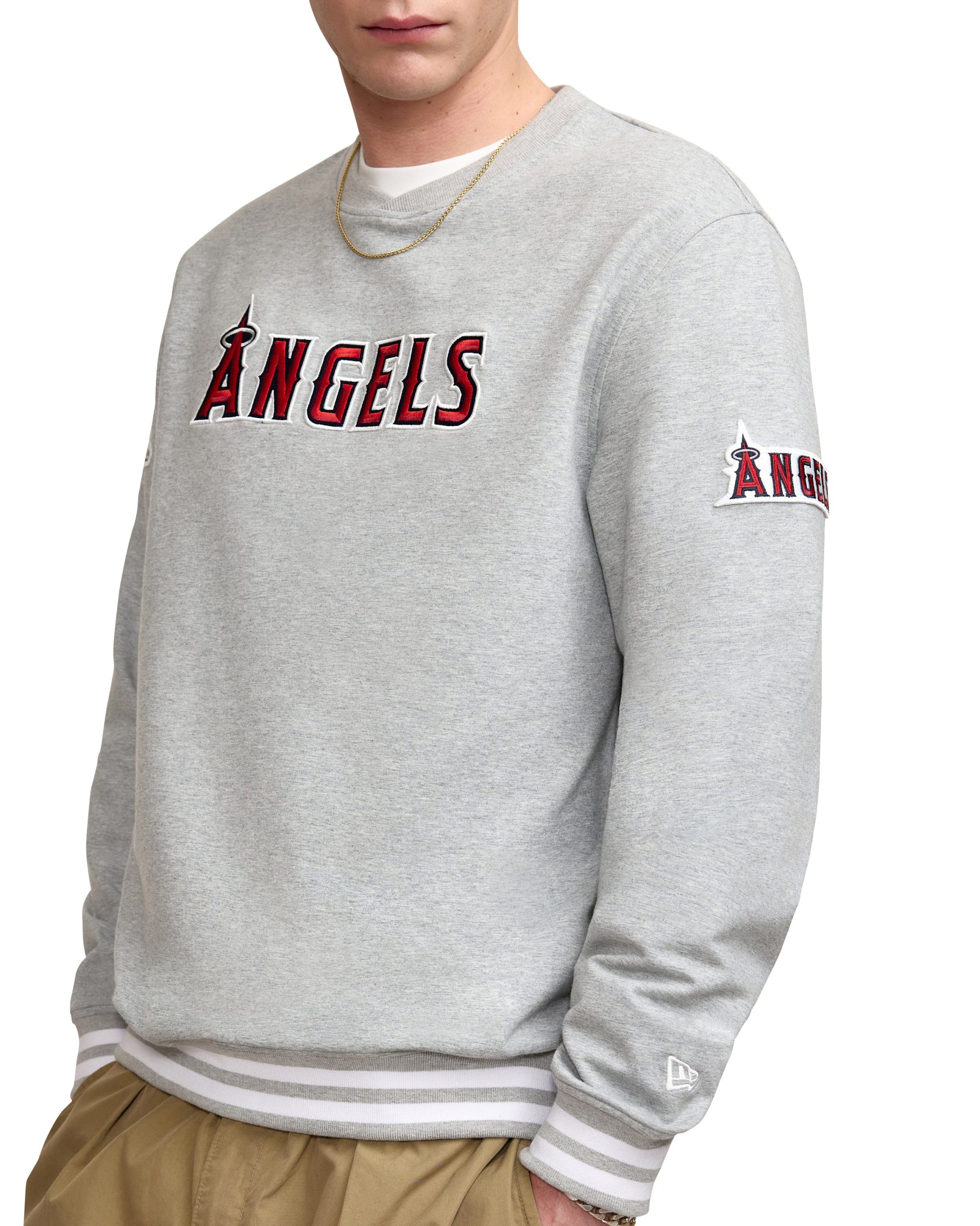 Los Angeles Dodgers Gray Logo Select Crewneck - Image 2