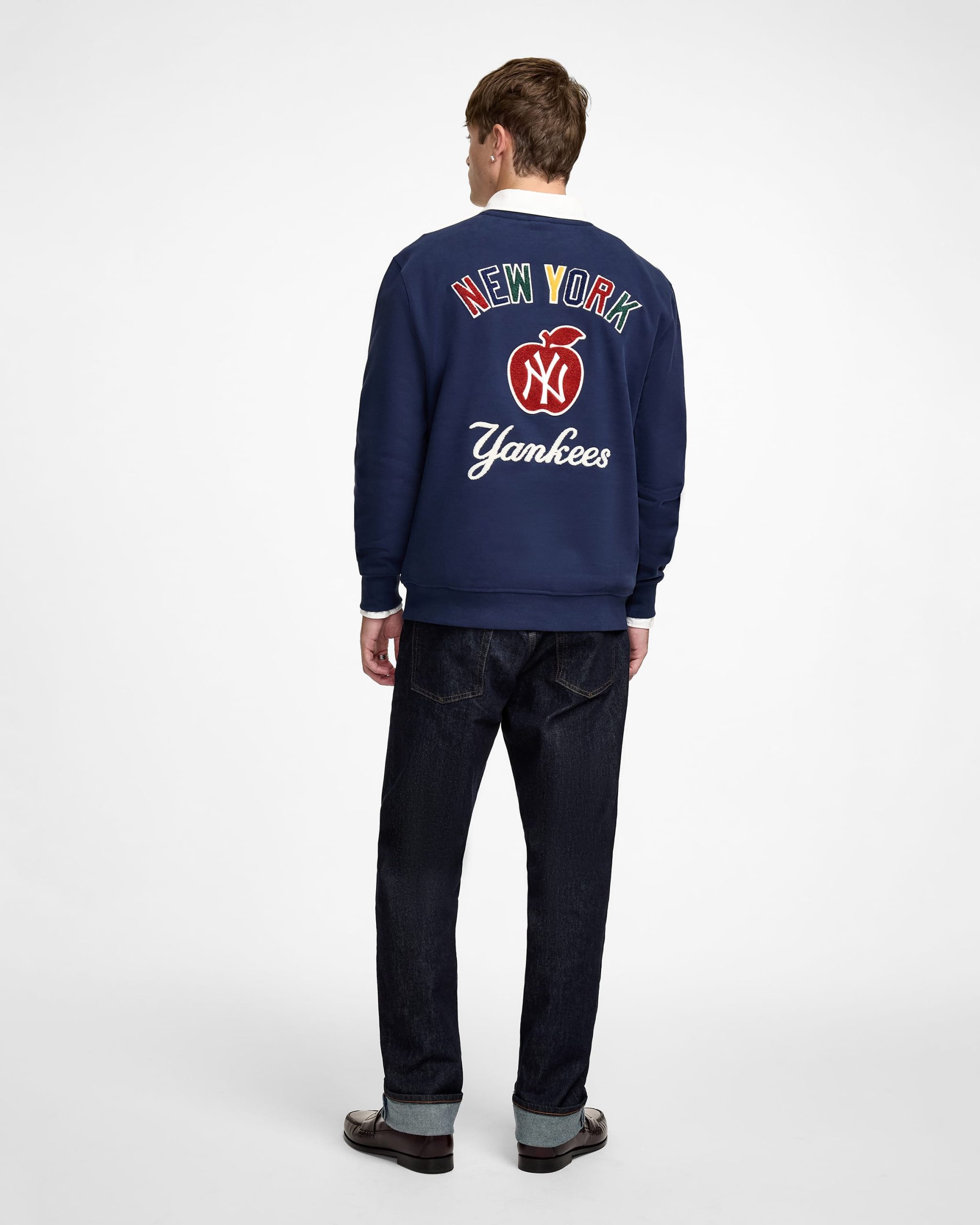 New York Yankees Big Apple Dress Blues Crewneck - Image 6