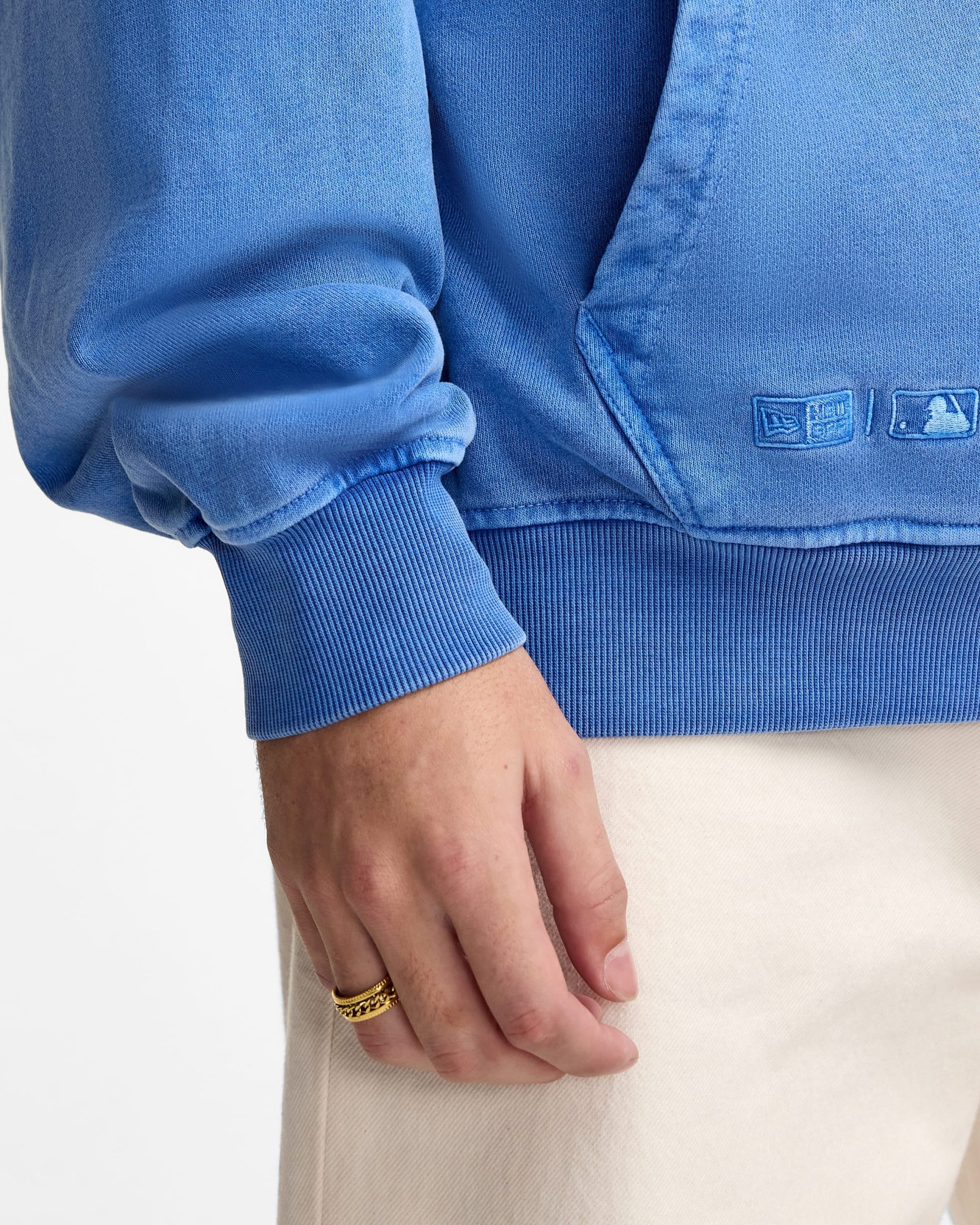 New York Mets Pigment Logo Spicy Mustard Hoodie - Image 4