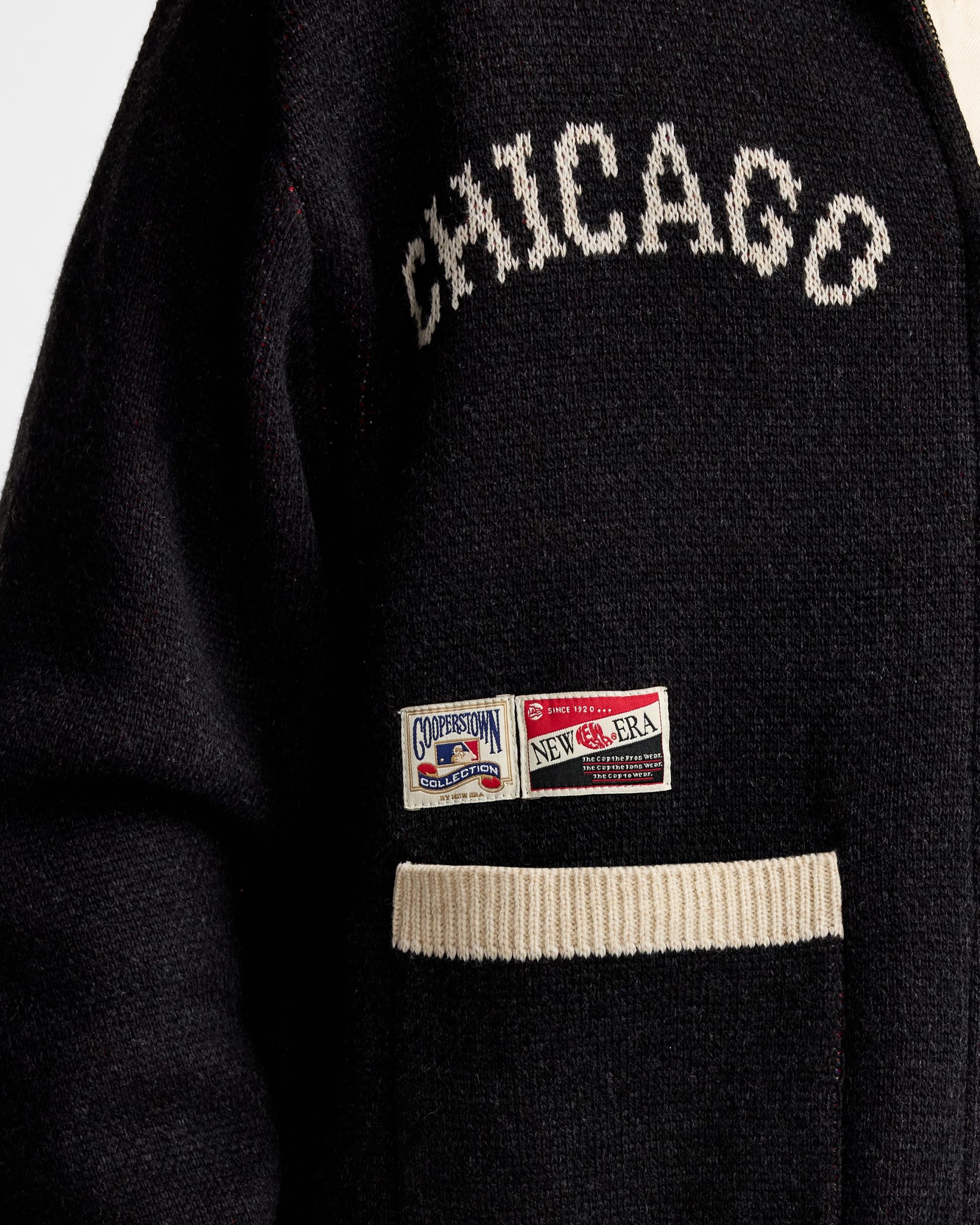Chicago White Sox Black Cowichan Cardigan - Image 5