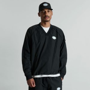 Larkin Black Track Pullover Jacket