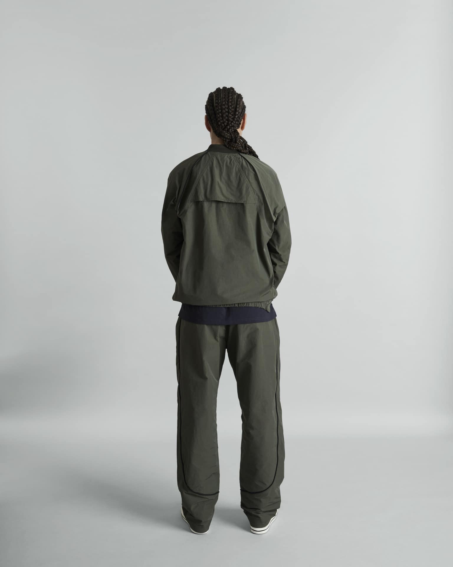 Larkin Dusty Charcoal Track Pullover Jacket - Image 5