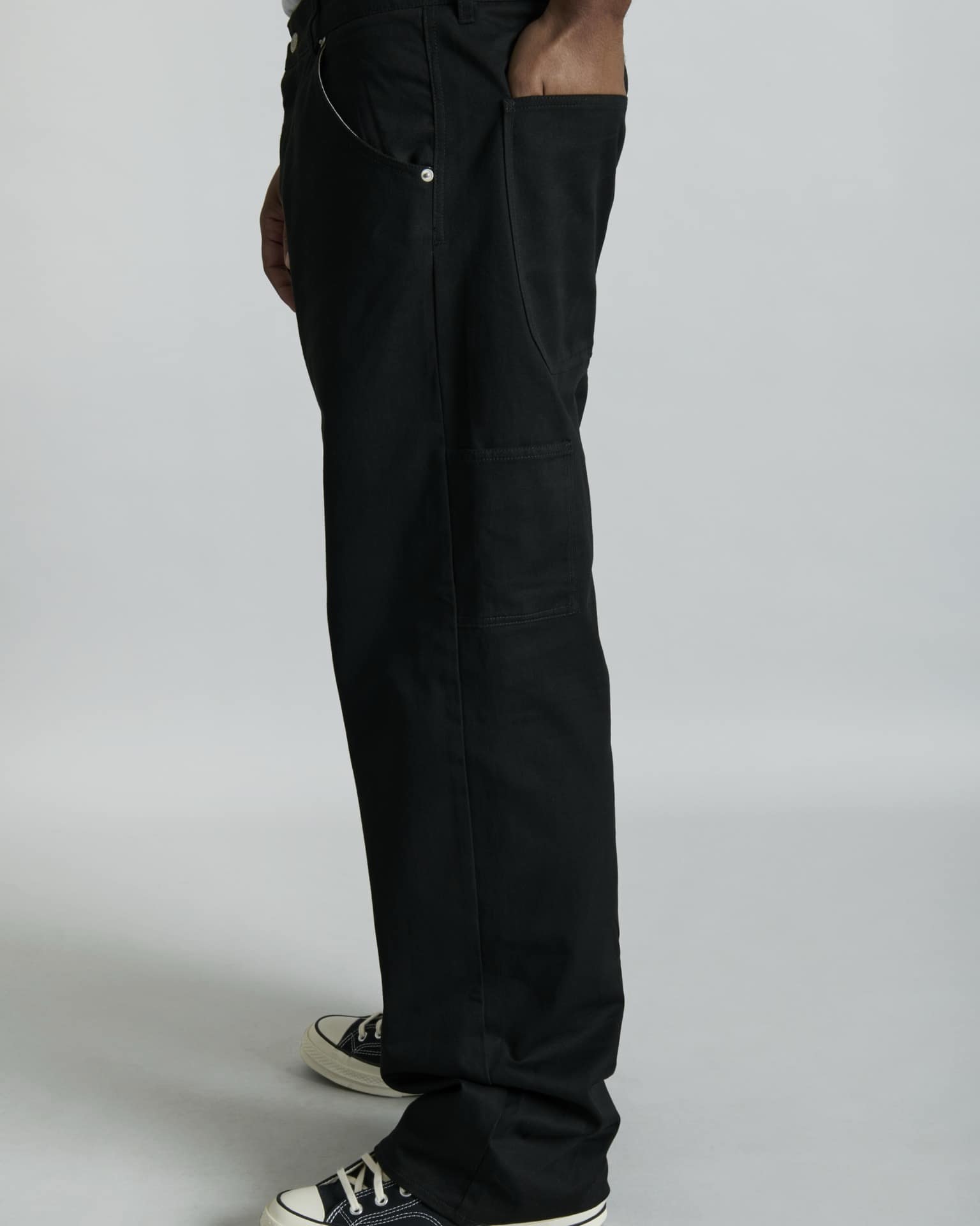 Ellicott Black Carpenter Pants - Image 4