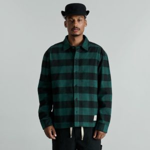 Lumber Plaid Kelly Green Shirt Jacket