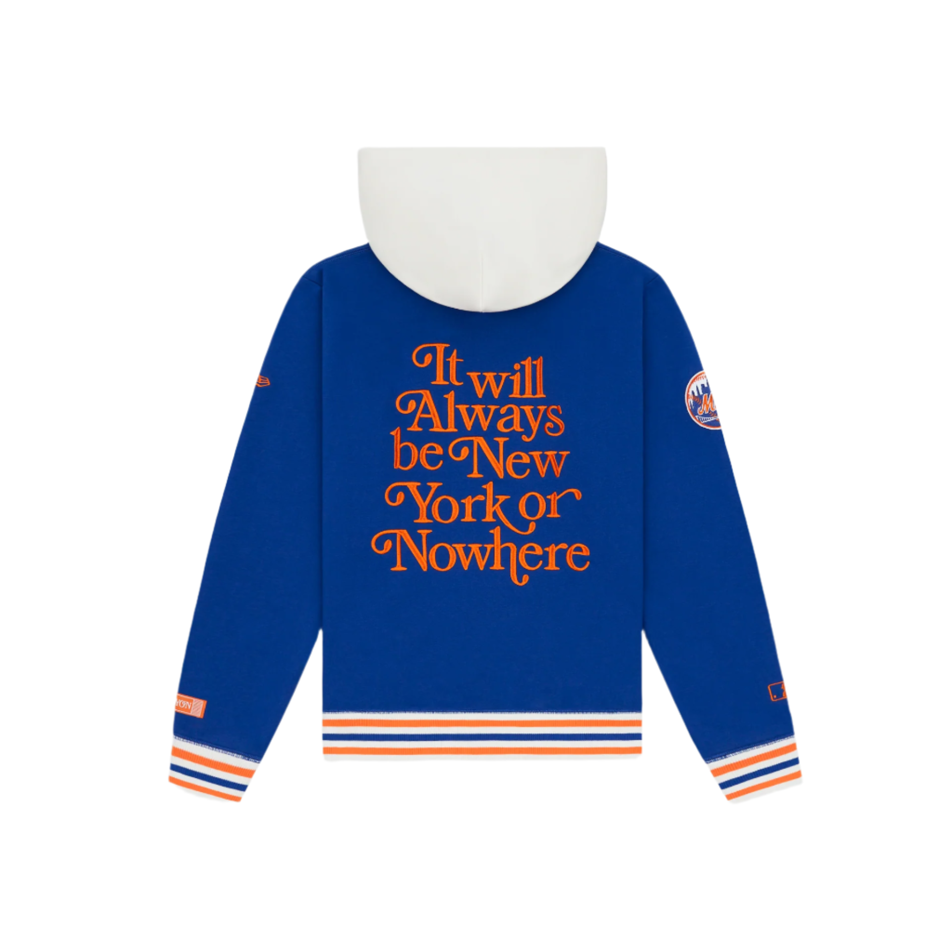 New York or Nowhere x New York Mets Light Royal Motto Hoodie - Image 2
