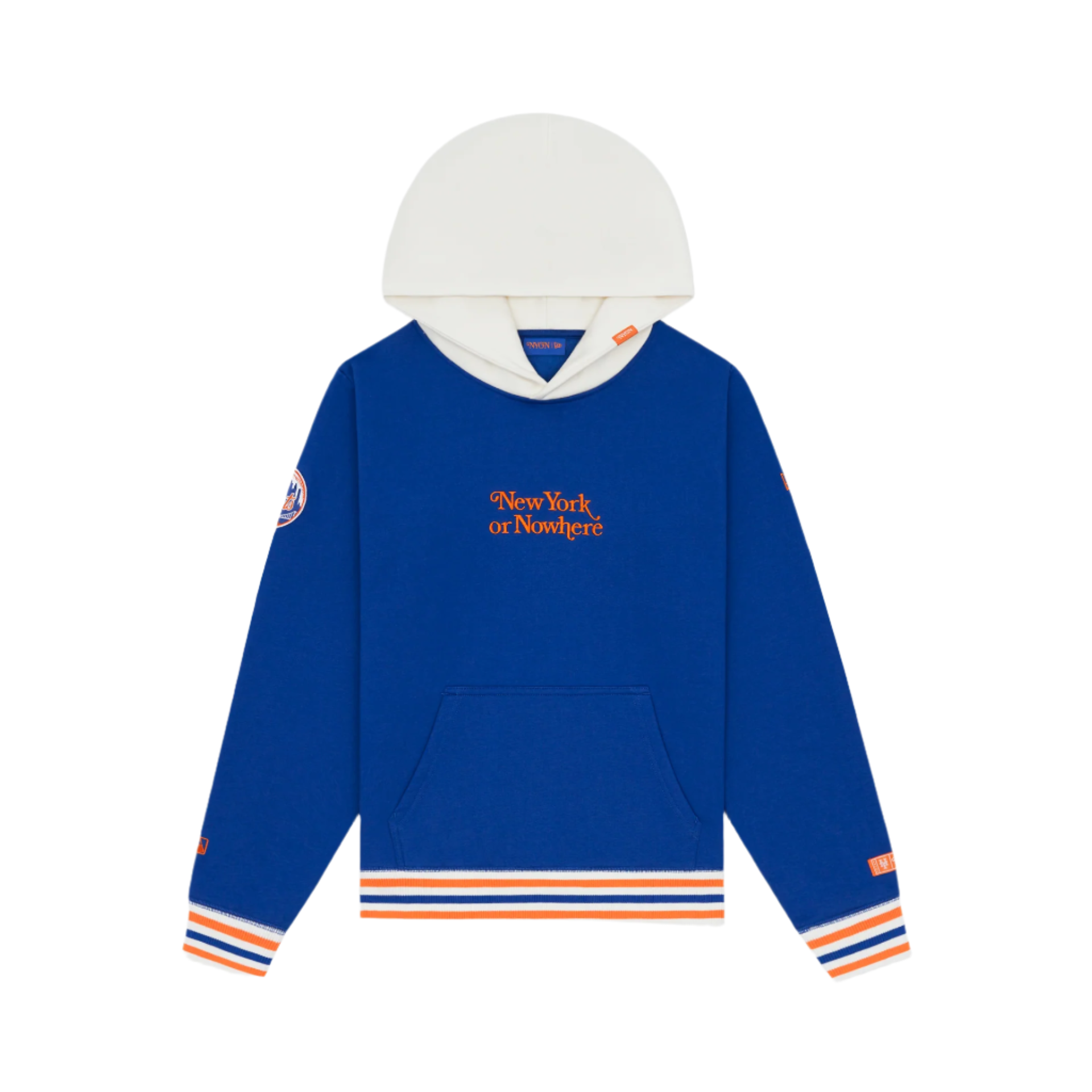 New York or Nowhere x New York Mets Light Royal Motto Hoodie