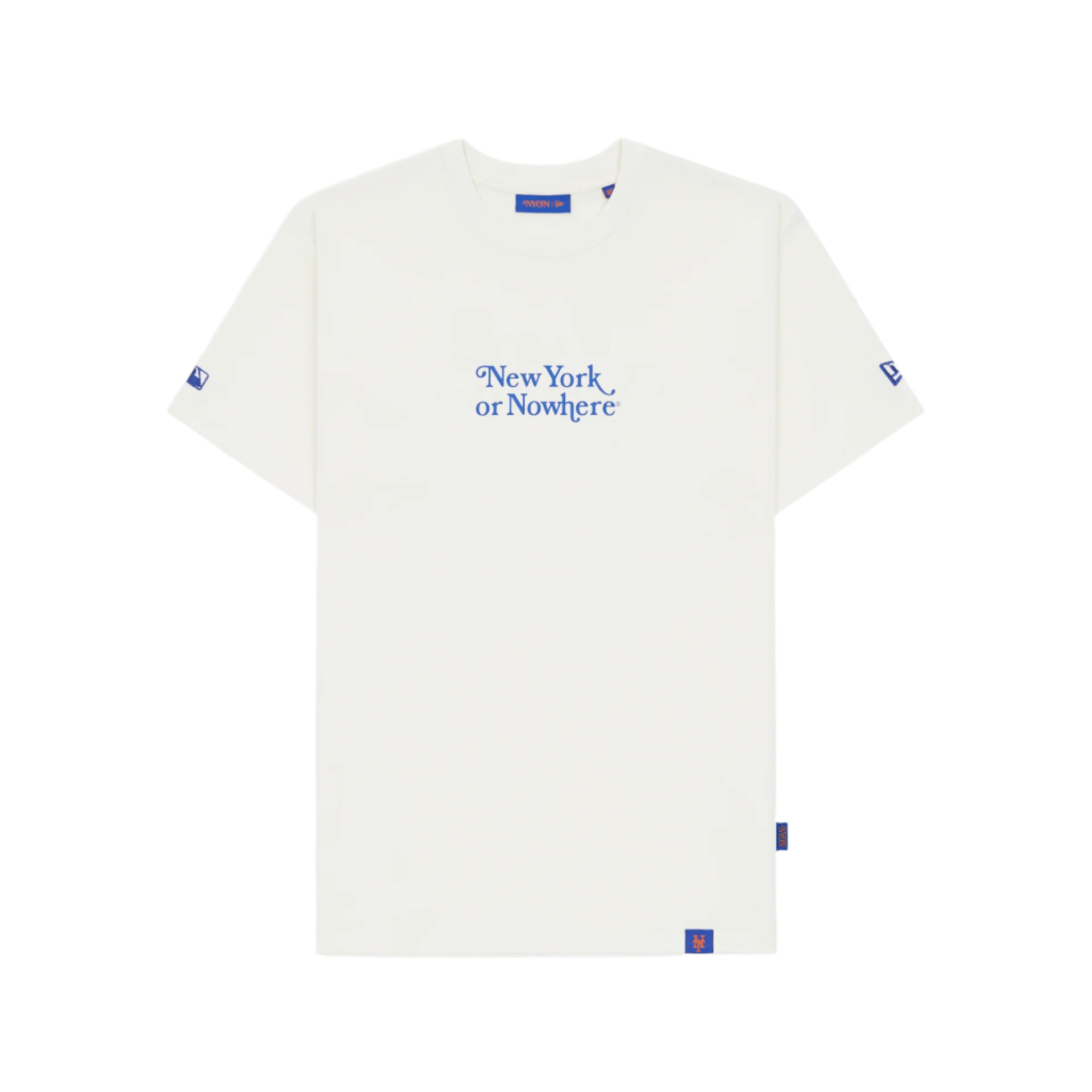 New York or Nowhere x New York Mets Chrome White T-Shirt