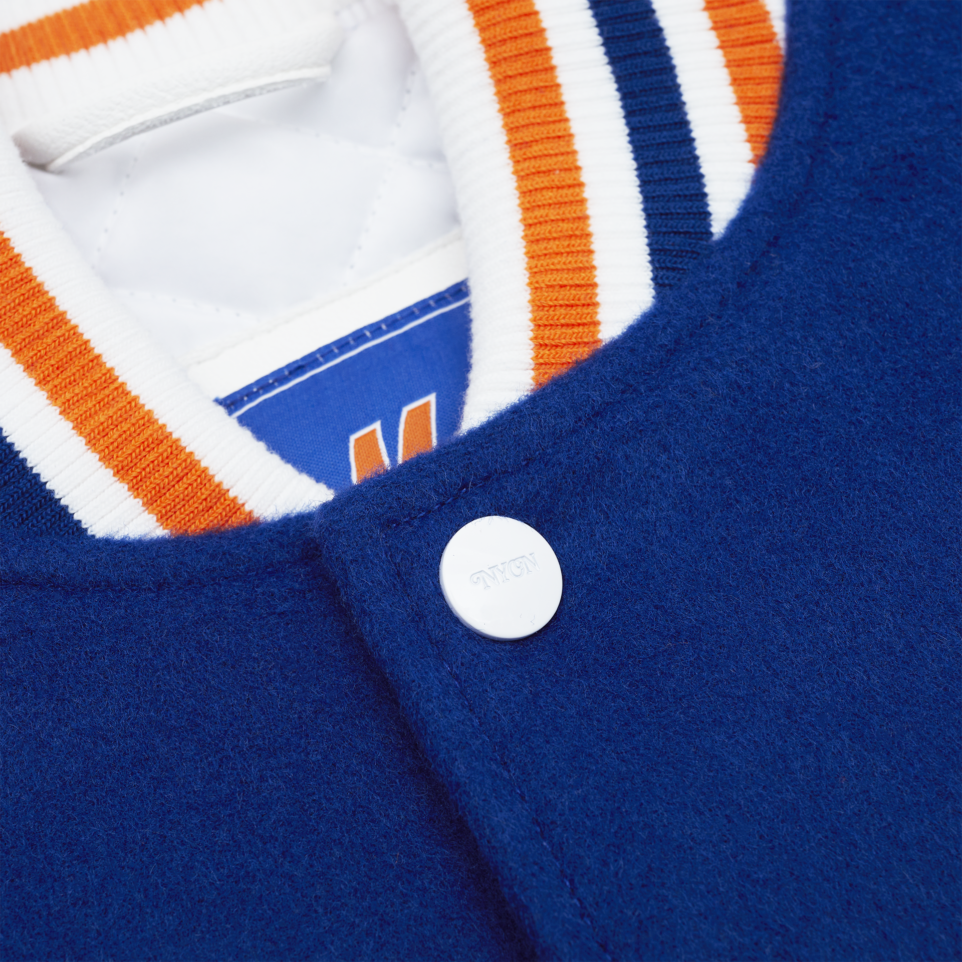 New York or Nowhere x New York Mets Youth Light Royal Varsity Jacket - Image 3