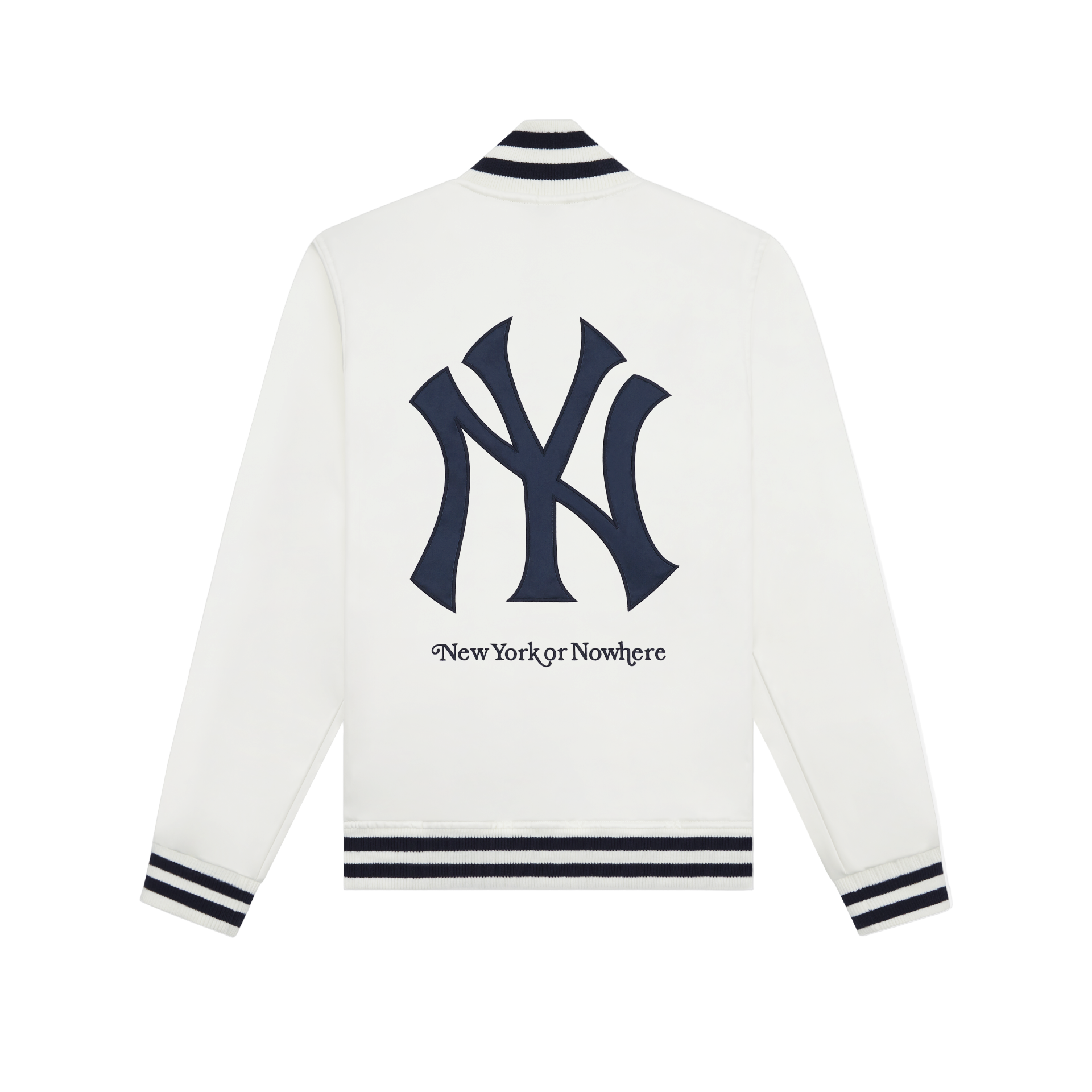 New York or Nowhere x New York Yankees White Satin Jacket - Image 2